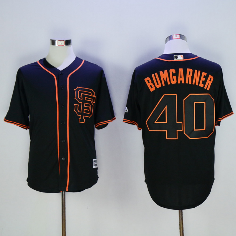 Men San Francisco Giants #40 Bumgarner Black SF MLB Jerseys->san francisco giants->MLB Jersey